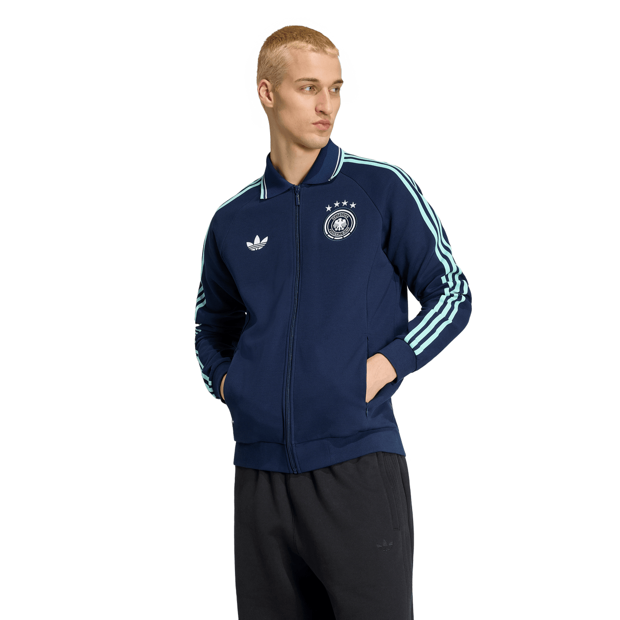 ADIDAS - Germany Away Anthem Jacket - Uomo - Blue - image 2