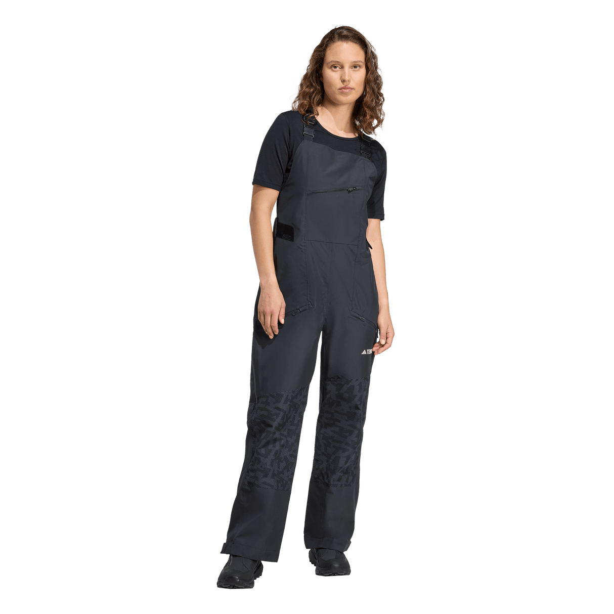 ADIDAS - Pantaloni Con Pettorina TERREX Xperior Hybrid PRIMEKNIT CLIMAPROOF+ - Donna - Black - image 5