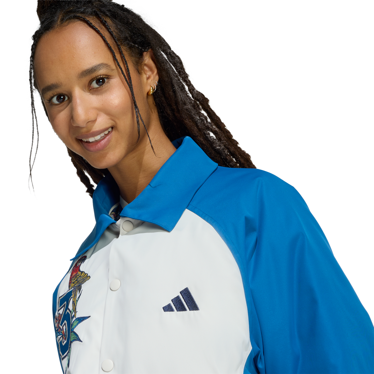 Adidas X Farm Rio Premium Jacket - Donna - Blue - image 5