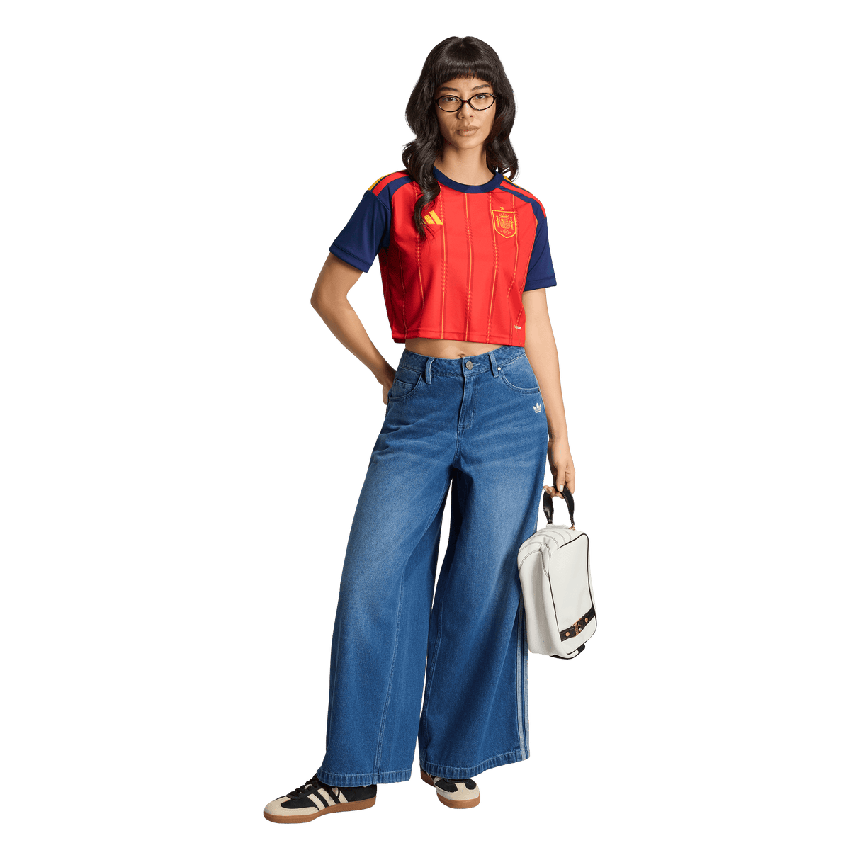 ADIDAS - Maglia Cropped Home Spain 26 - Donna - Red - image 5