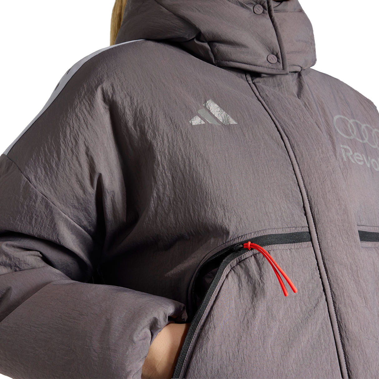 ADIDAS - Audi Revolut Formula One Team 2026 Engineers & Marketing Padded Jacket - Donna - Black - image 6