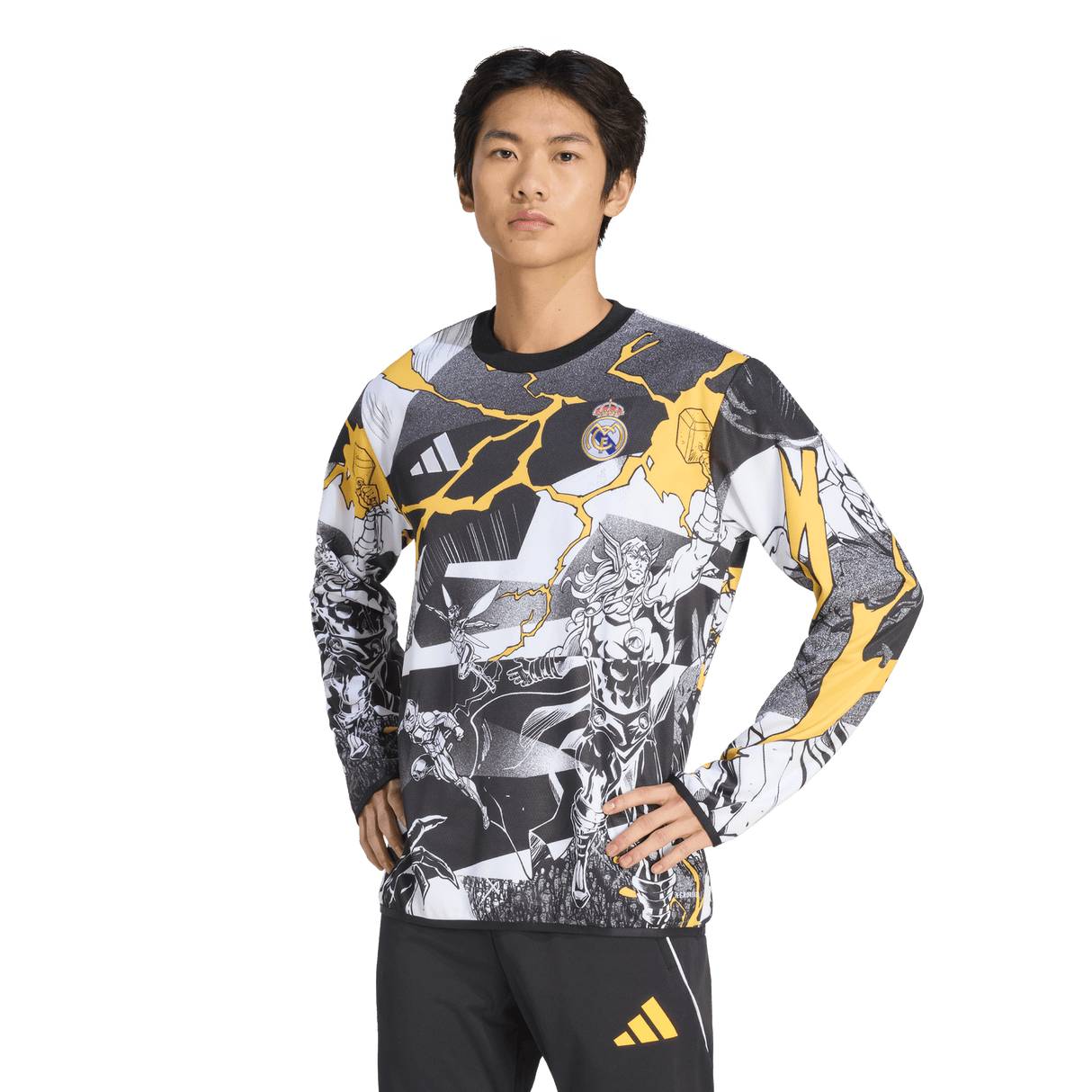 ADIDAS - Maglia Adidas Avengers Pre-Match Warm Real Madrid 25/26 - Uomo - White - image 2
