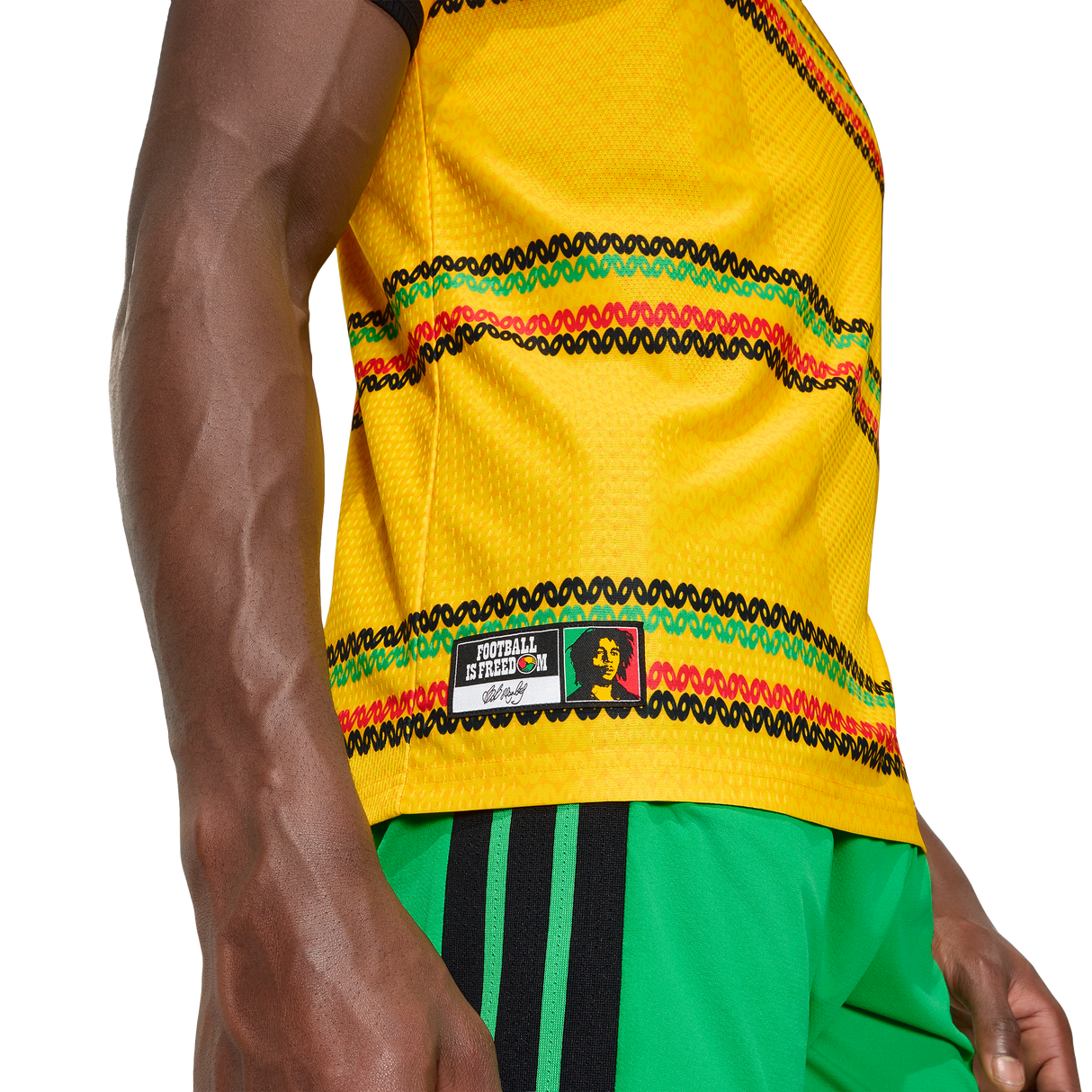 ADIDAS - Maglia Home Giamaica 26 Authentic X Bob Marley - Uomo - Yellow - image 8