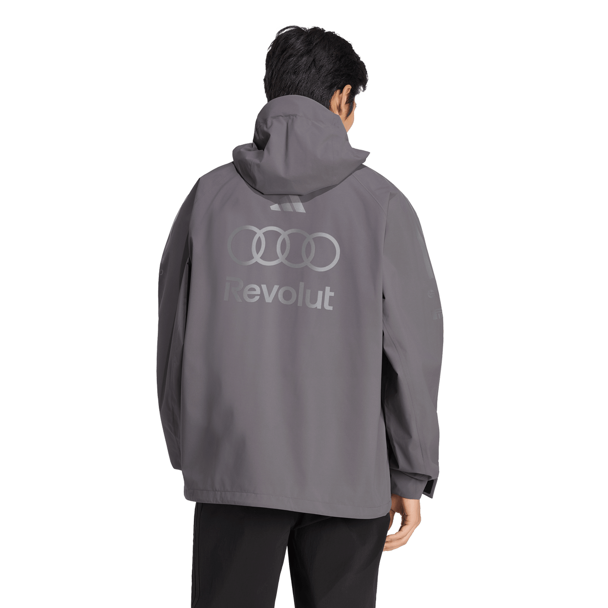 ADIDAS - Audi Revolut Formula One Team 2026 Engineers & Marketing Rain Jacket - Uomo - Black - image 3