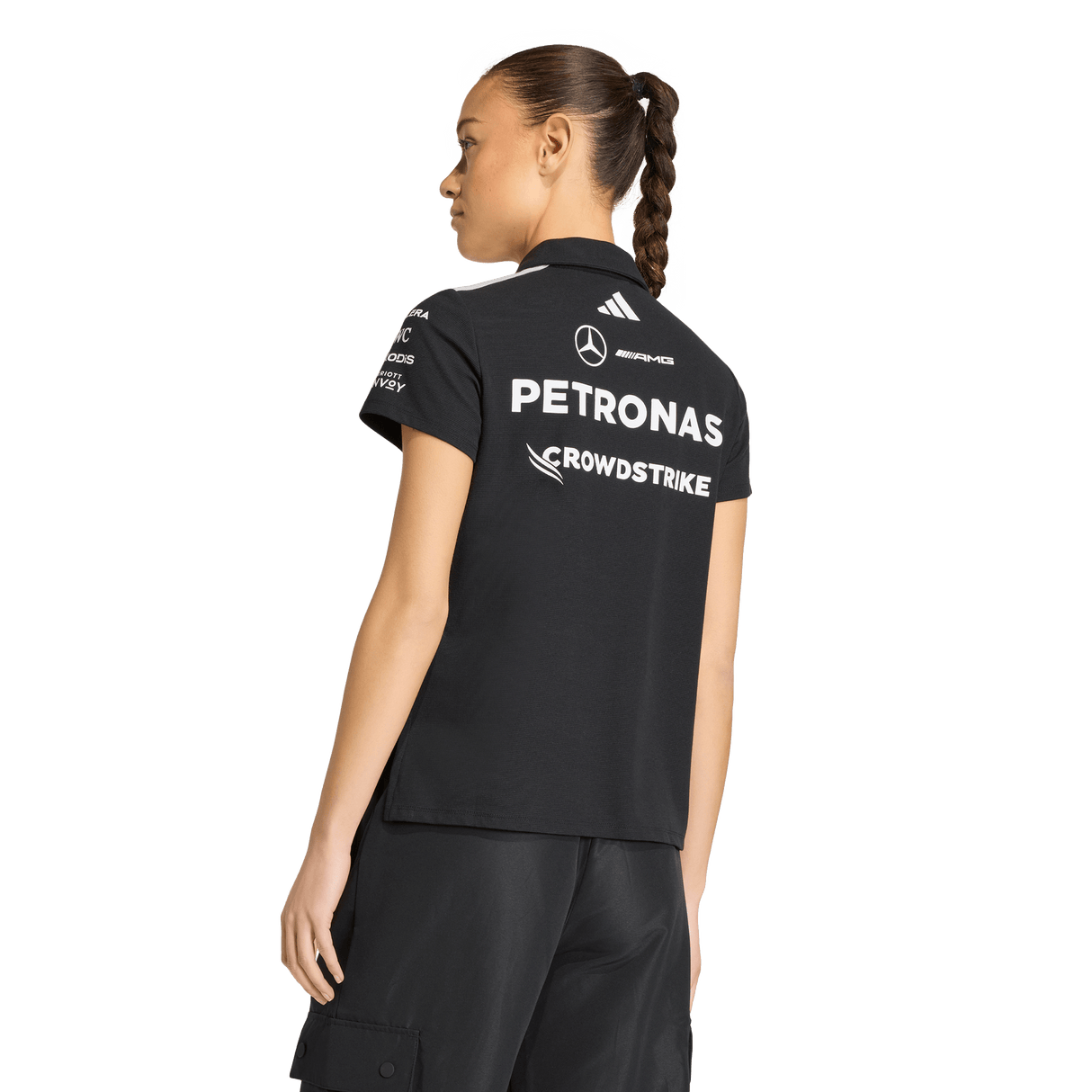 ADIDAS - Mercedes - Amg Petronas Formula 1 Team Engineers Polo Regular - Donna - Black - image 3