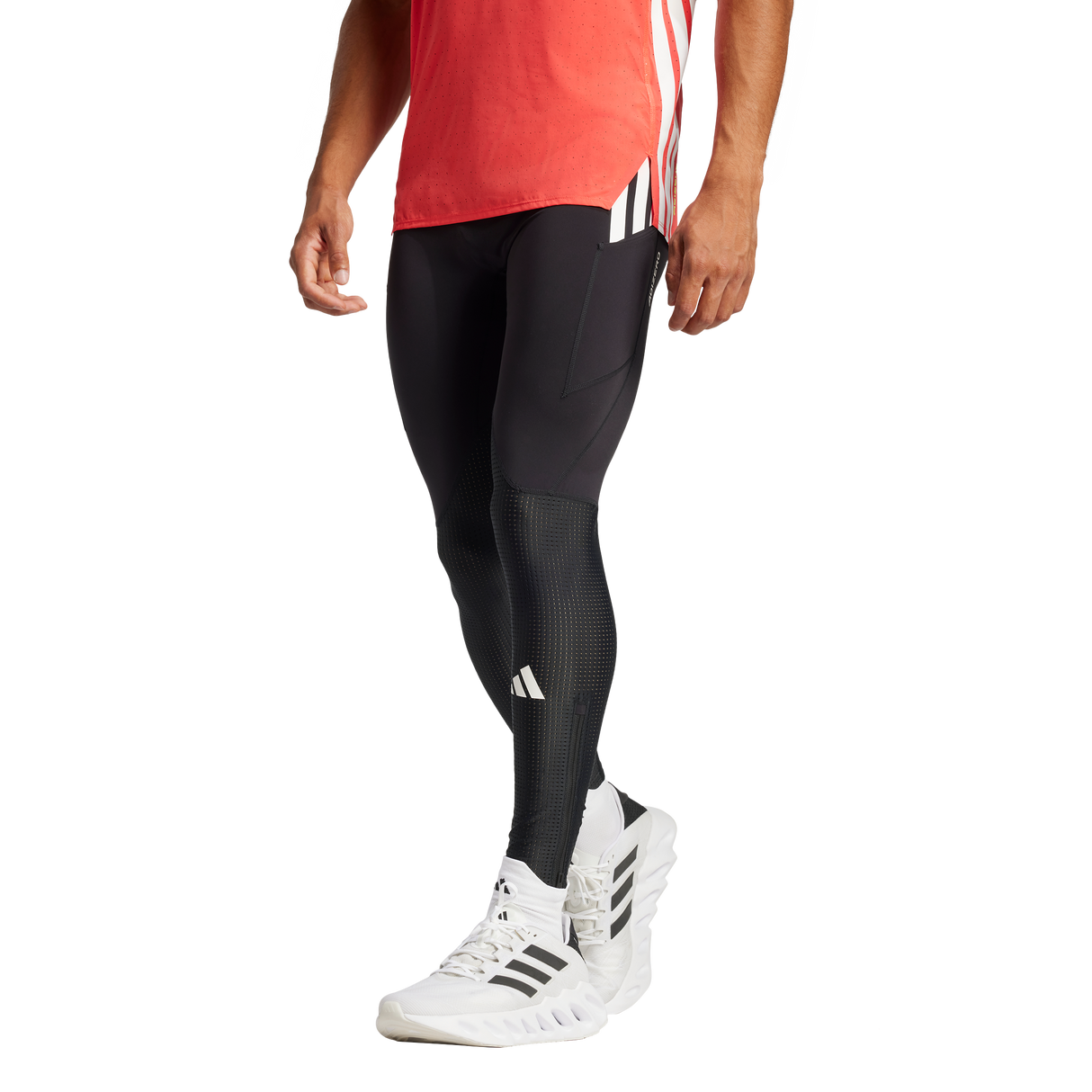 ADIDAS - Leggings Lunghi Da Running Adizero - Uomo - Black - image 2