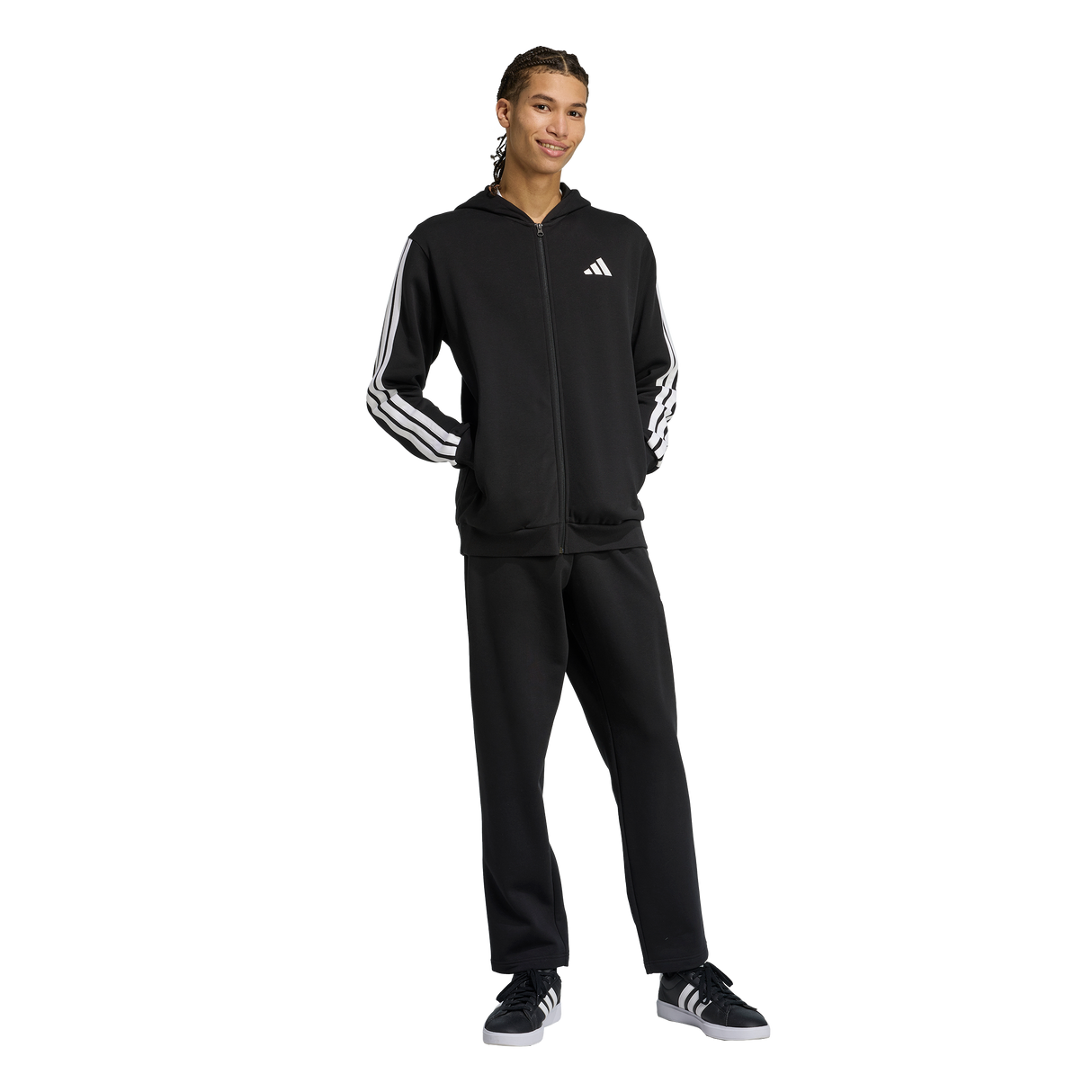 ADIDAS - 3-Stripes Fleece Hooded Tracksuit - Uomo - image 4