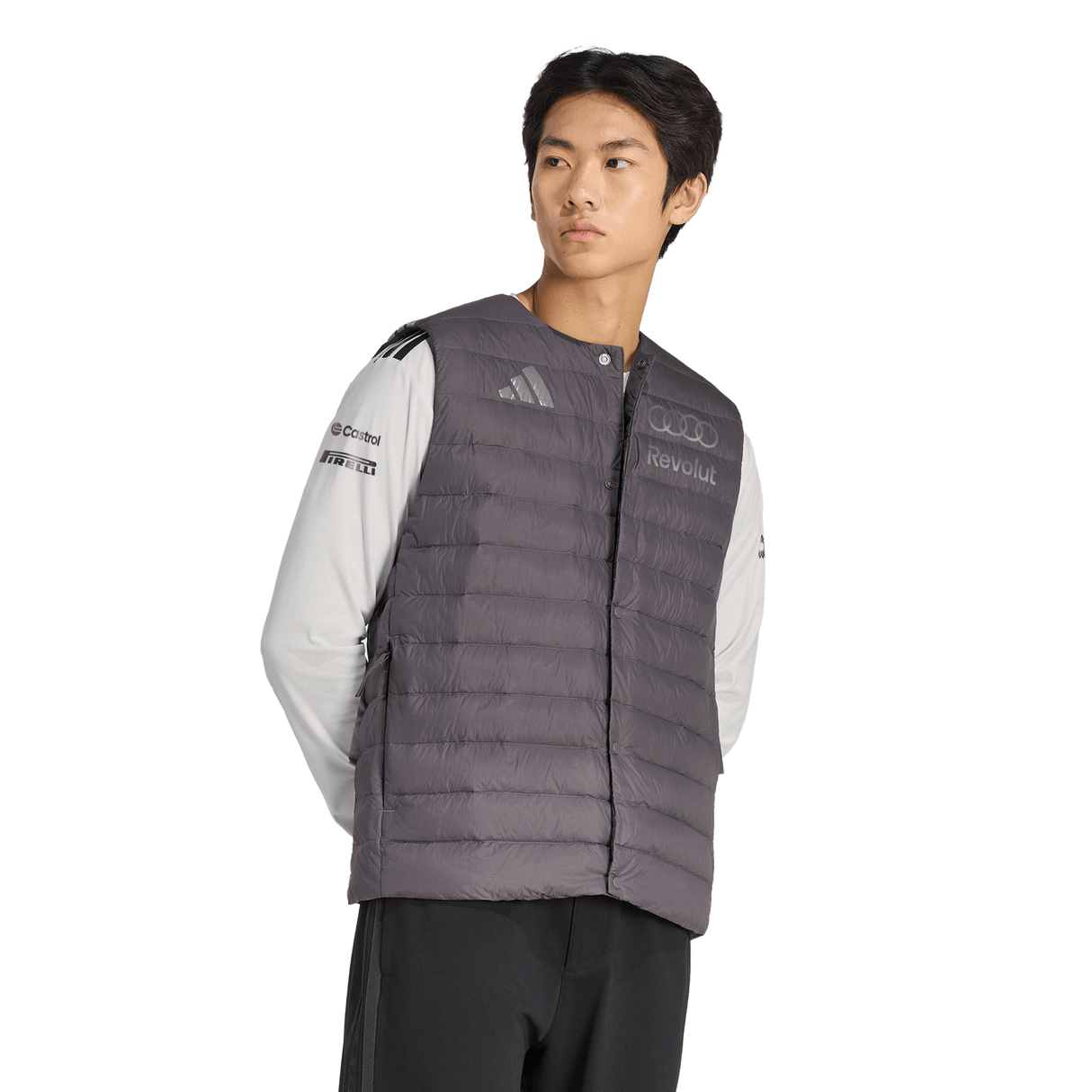ADIDAS - Audi Revolut Formula One Team 2026 Engineers & Marketing Padded Vest - Uomo - Black - image 4