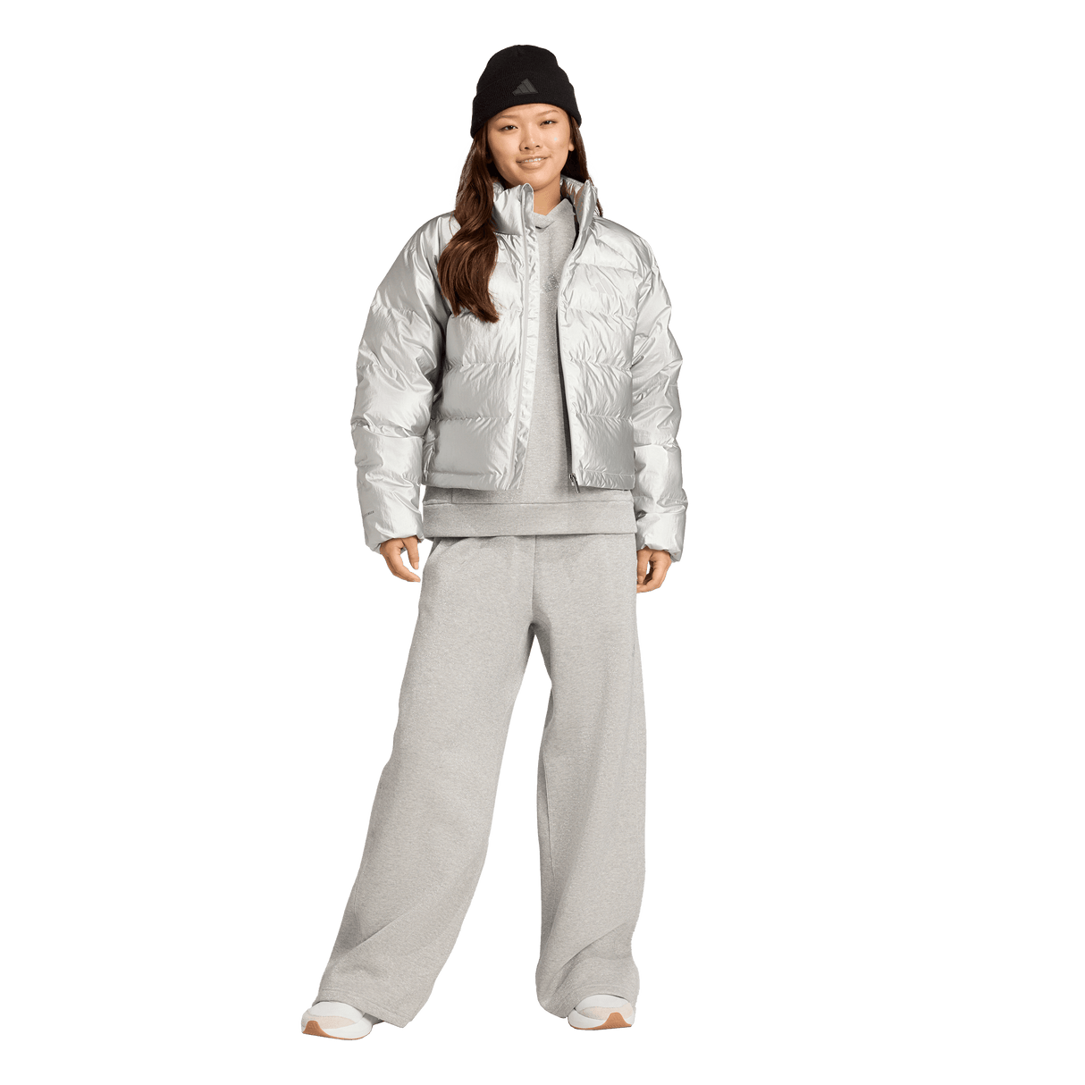 ADIDAS - Piumino Helionic Holiday CLIMAWARM - Donna - Silver - image 4