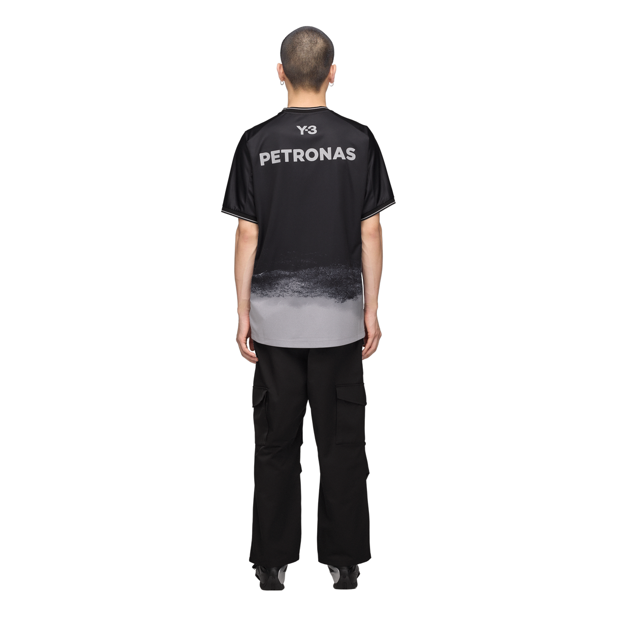 ADIDAS - Y-3 Mercedes - Amg Petronas Formula 1 Team Mechanics Short Sleeve Jersey - Black - image 3