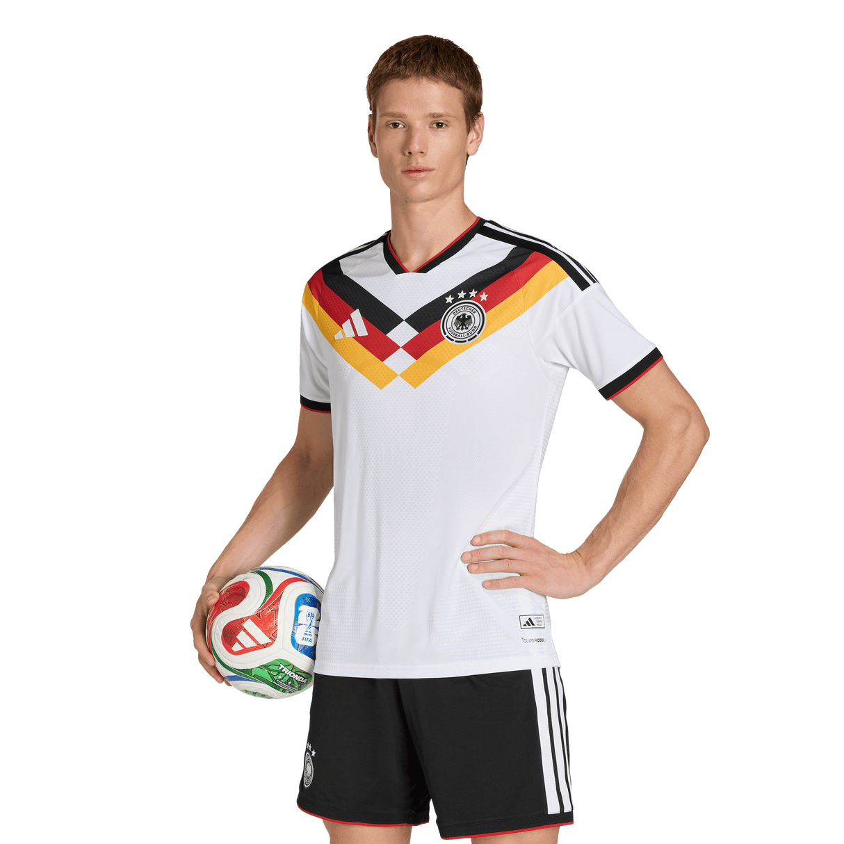 ADIDAS - Maglia Home Authentic Germany 26 - Uomo - White - image 3