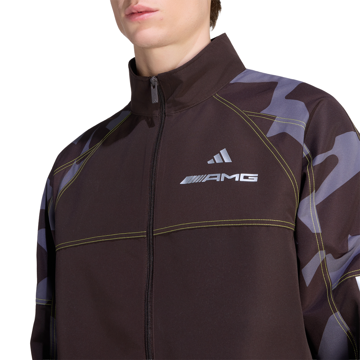 ADIDAS - Amg Camo Woven Track Jacket - Brown - image 6