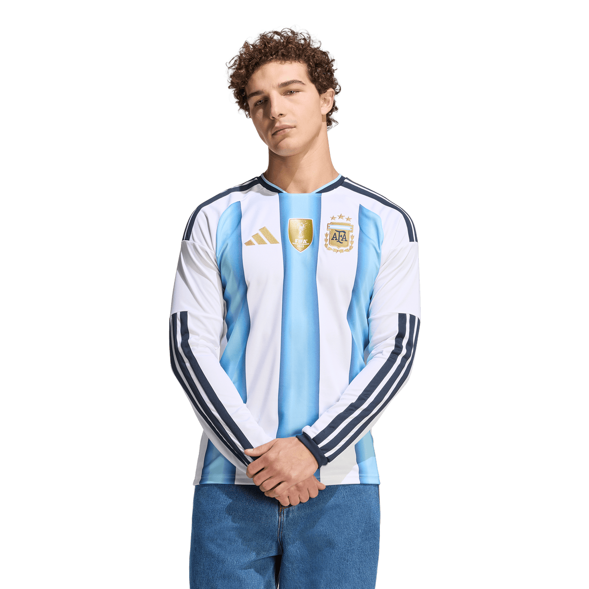 ADIDAS - Maglia Home Long Sleeve Argentina 26 - Uomo - White - image 3