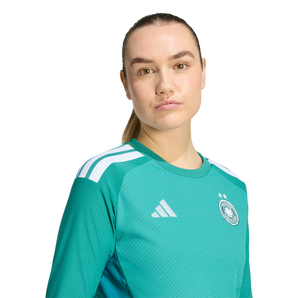ADIDAS - Germany 26 Home Authentic Goalkeeper Long Sleeve Jersey - Donna - Green - image 7