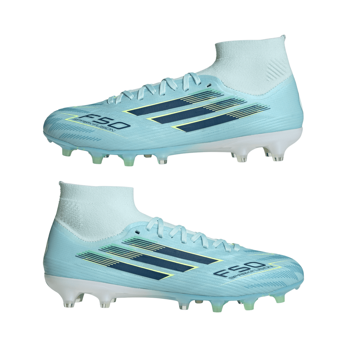 ADIDAS - Scarpe Da Calcio Per Terreni Naturali Compatti/Superfici In Erba Artificiale F50 Sparkfusion Pro Mid Cut - Donna - image 19