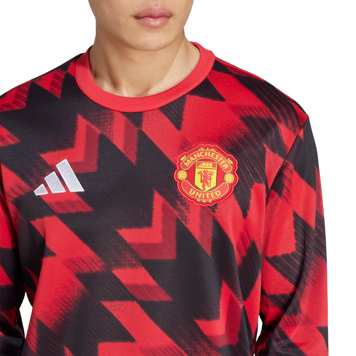 ADIDAS - Top Pre-Match Warm Manchester United Fc 25/26 - Uomo - Red - image 7