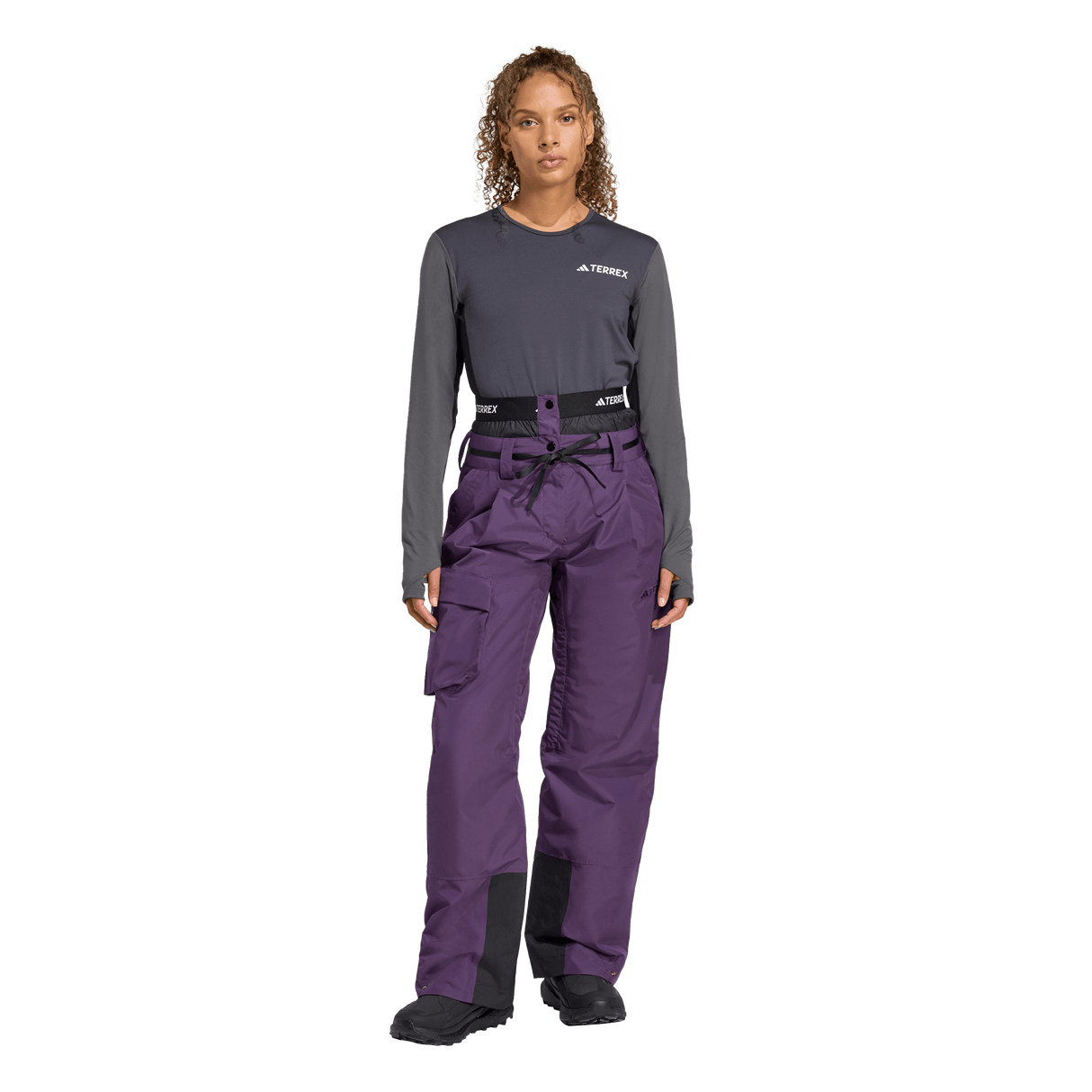 ADIDAS - Pantaloni Isolanti TERREX Xploric 2 Layer CLIMAPROOF - Donna - Purple - image 5