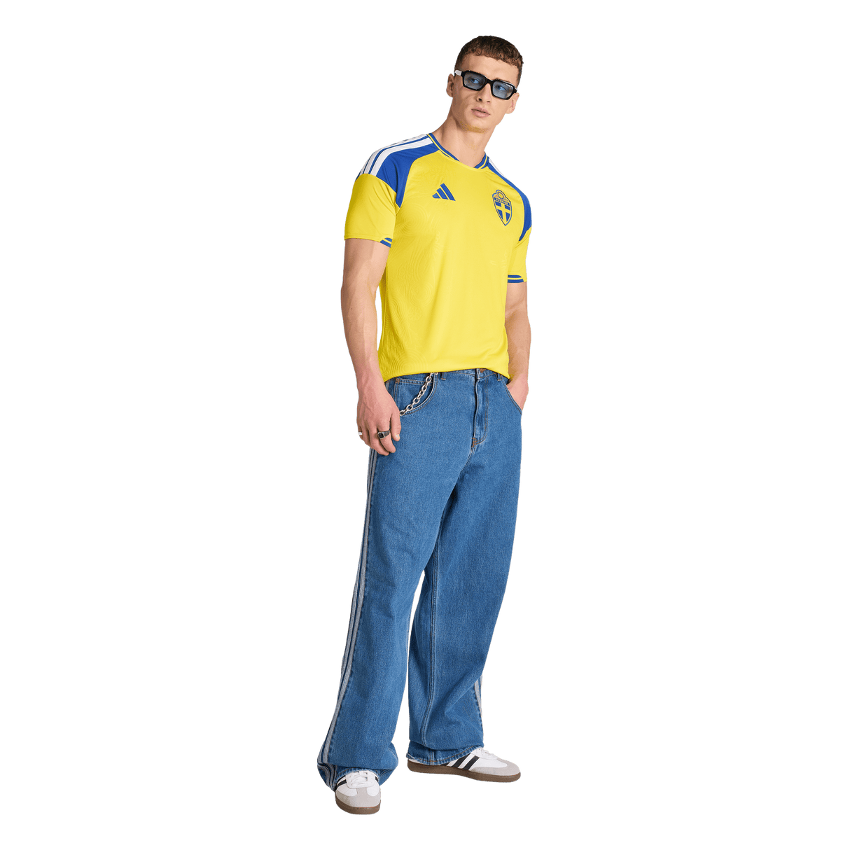 ADIDAS - Maglia Home Svezia 26 - Uomo - Yellow - image 5