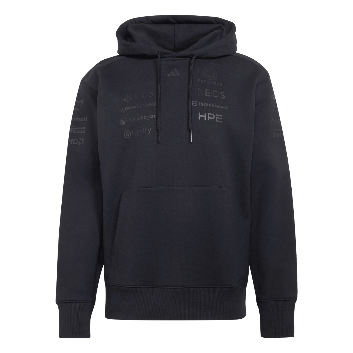 ADIDAS - Mercedes - Amg Petronas Formula 1 Team Felpa Con Cappuccio Night Driver Uomo - Black - image 1