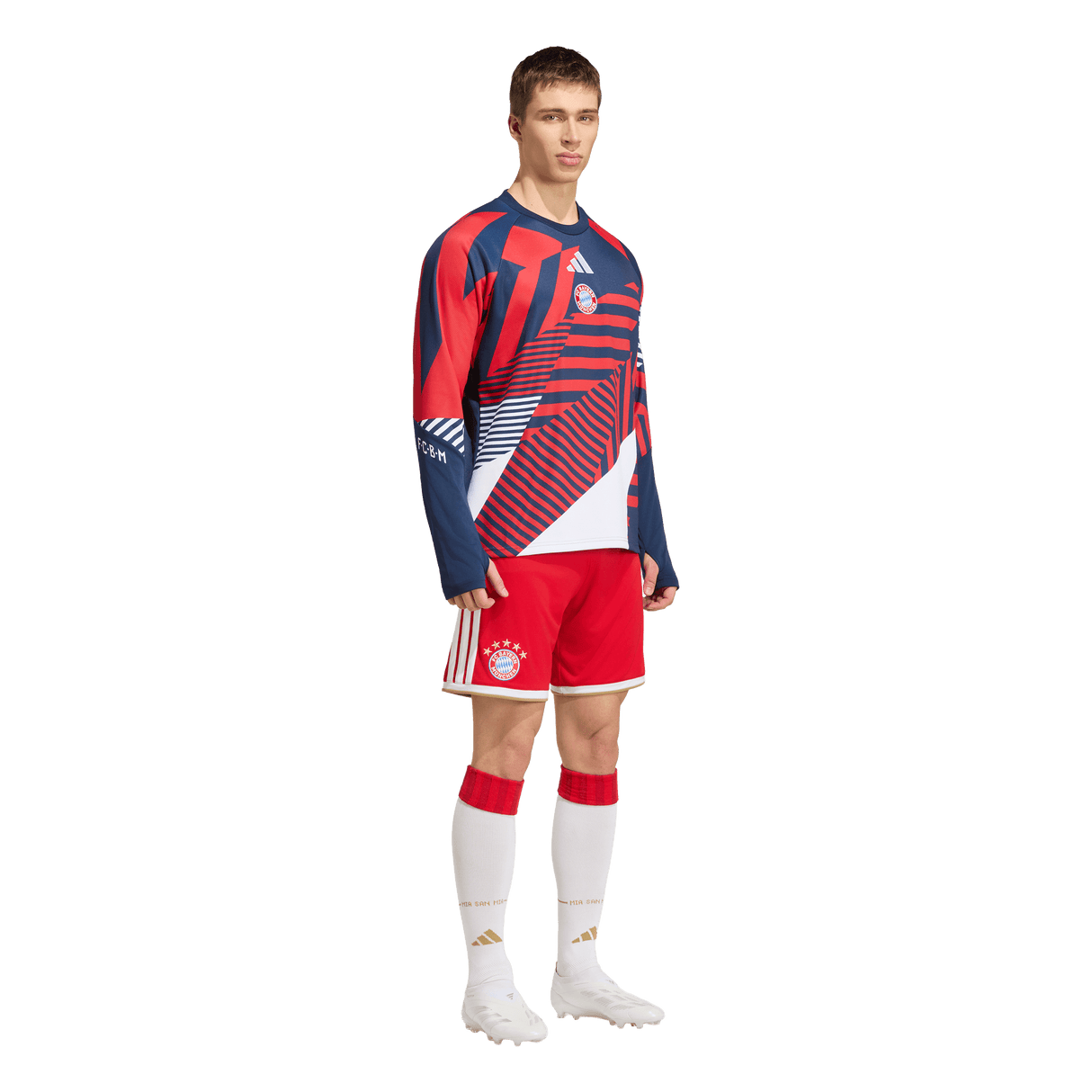 ADIDAS - Fc Bayern 26/27 Pre Match Warm Top - Uomo - Blue - image 4