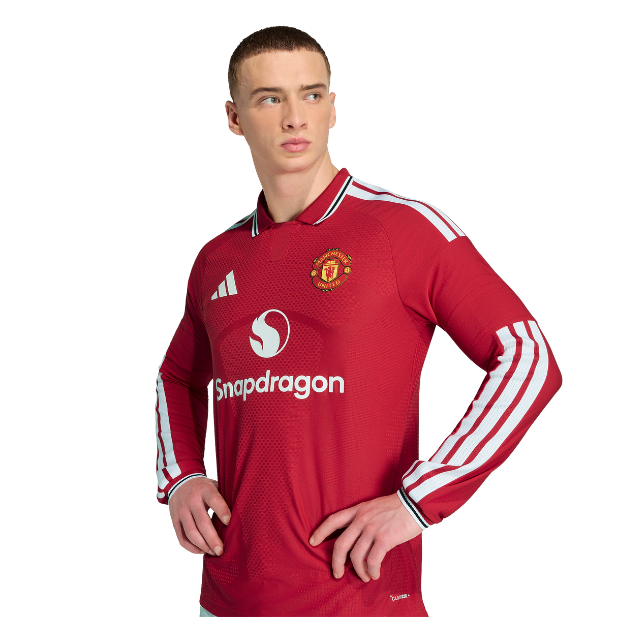 ADIDAS - Manchester United 26/27 Home Authentic Jersey Longsleeve - Uomo - Red - image 7