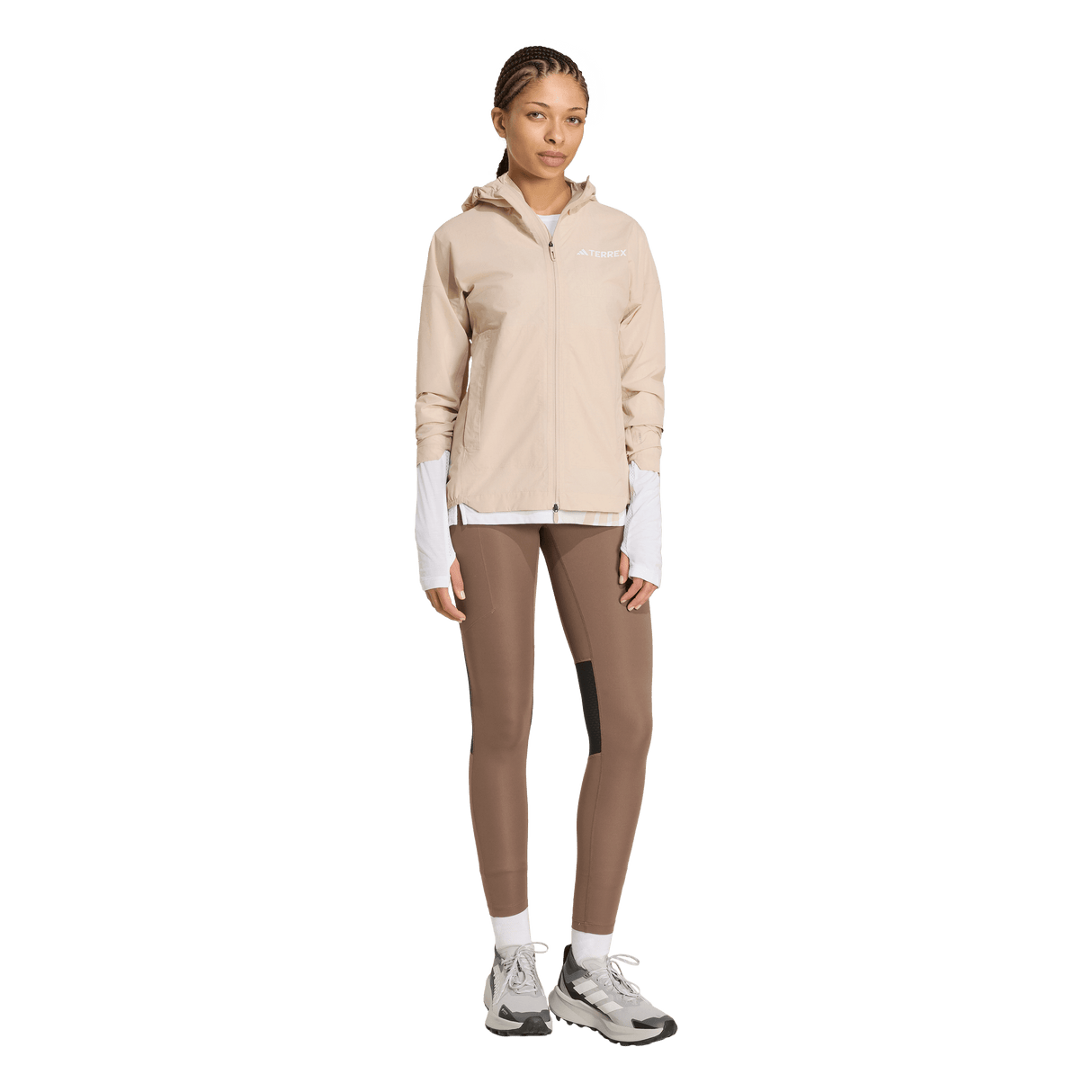 ADIDAS - Giacca TERREX Xperior 2.5 Layer Light CLIMAPROOF - Donna - Brown - image 4