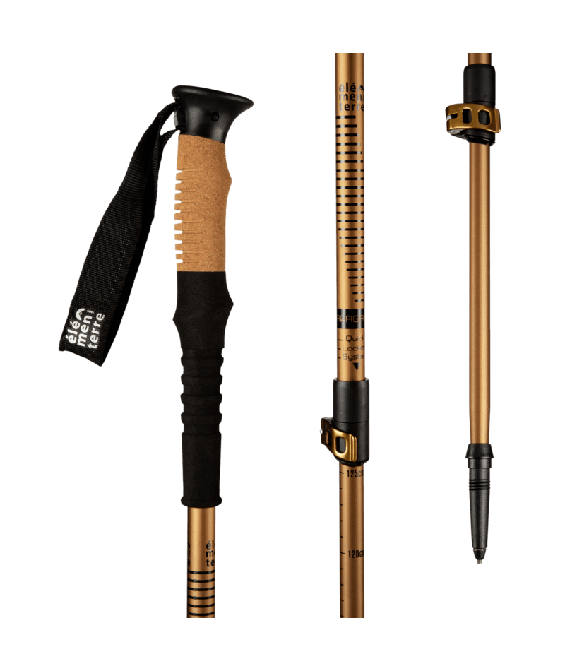 ELEMENTERRE - APAGADO Speed-lock cork trekking pole