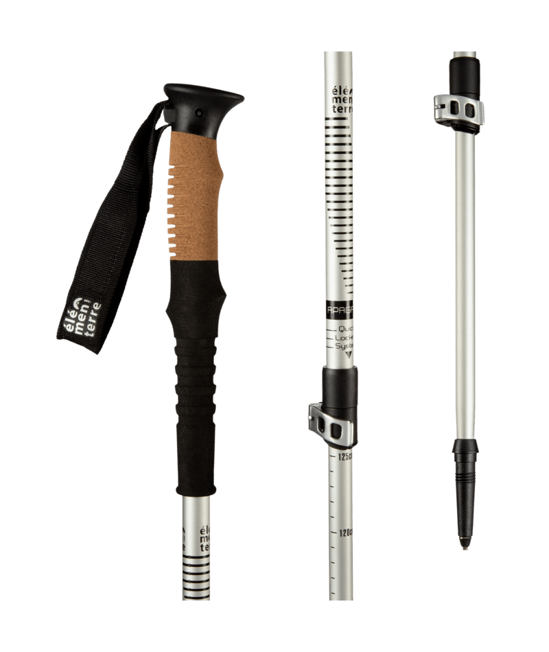 ELEMENTERRE - APAGADO Speed-lock cork trekking pole