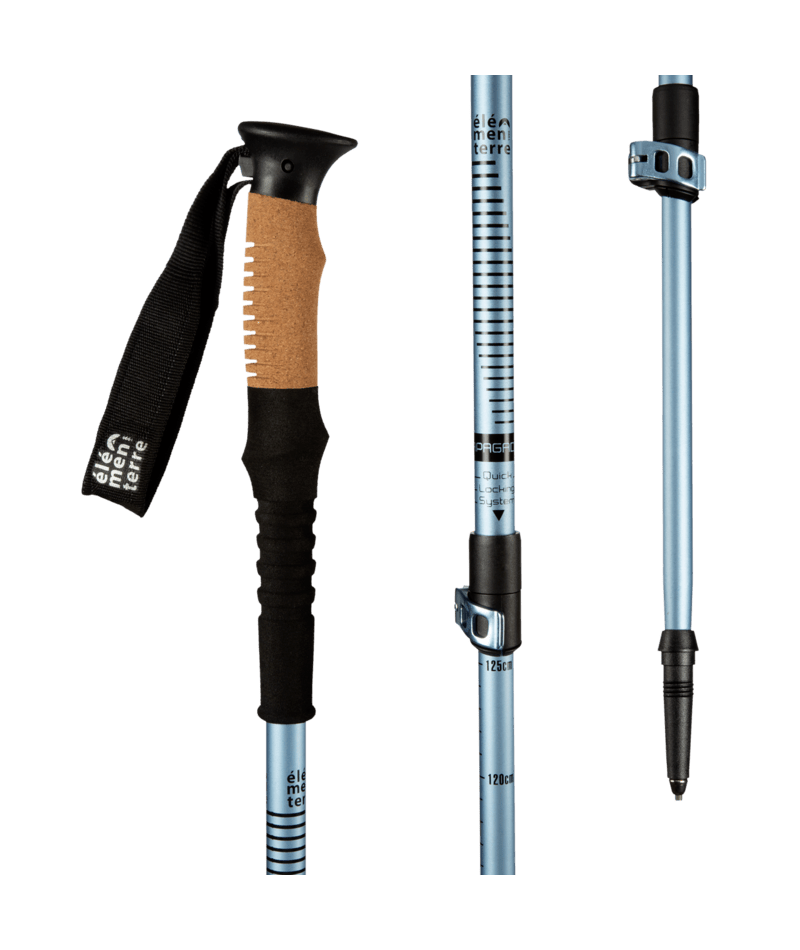 ELEMENTERRE - APAGADO Speed-lock cork trekking pole