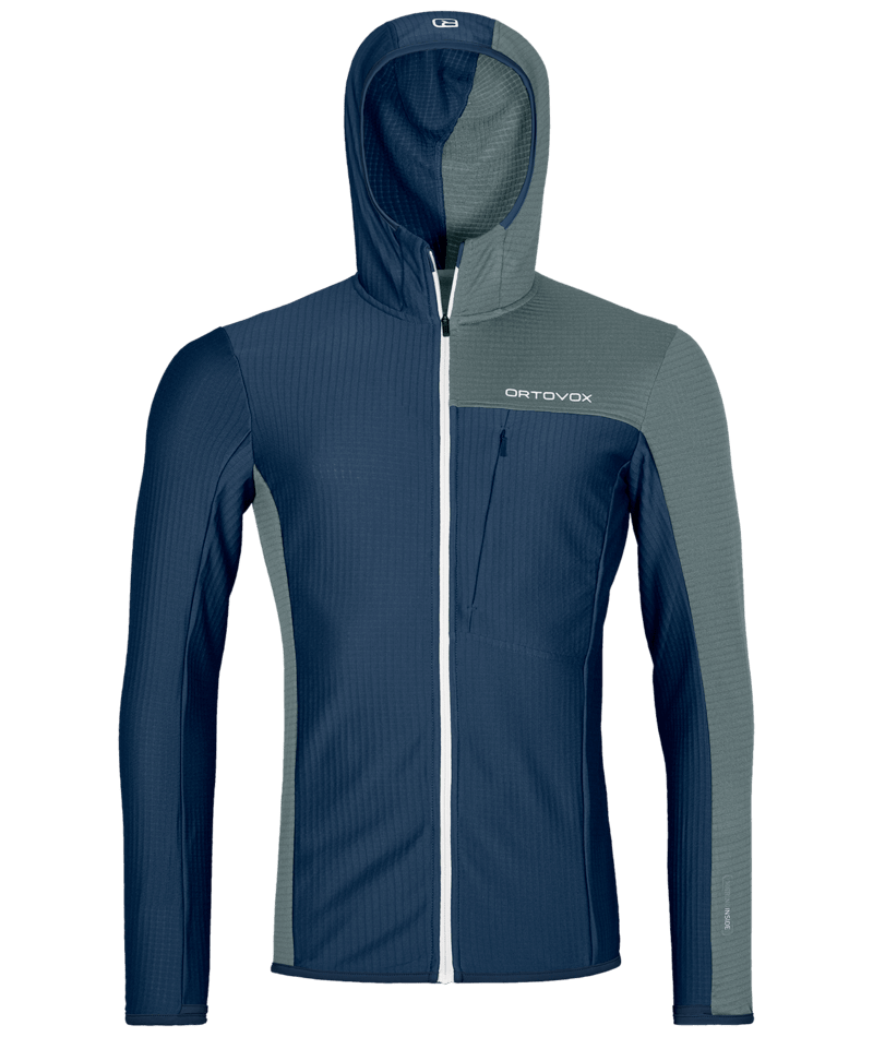 ORTOVOX - "FLEECE LIGHT GRID HOODED JKT M"