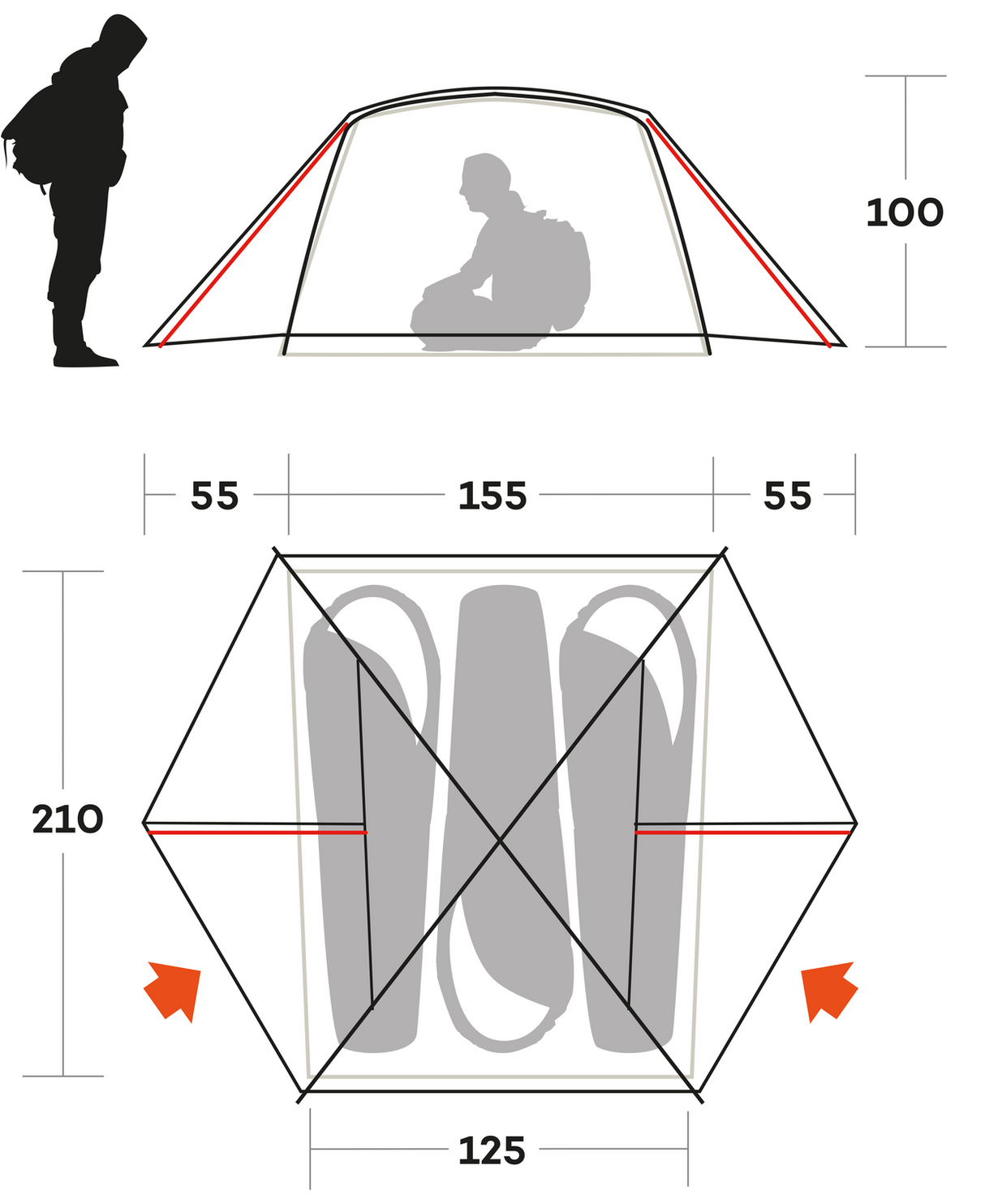 FERRINO - TENDA BLOW 3