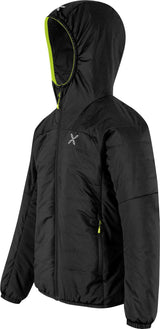 Montura - SPACE LIGHT HOODED JACKET KIDS — BLACK/VERDE LIME — Immagine 2