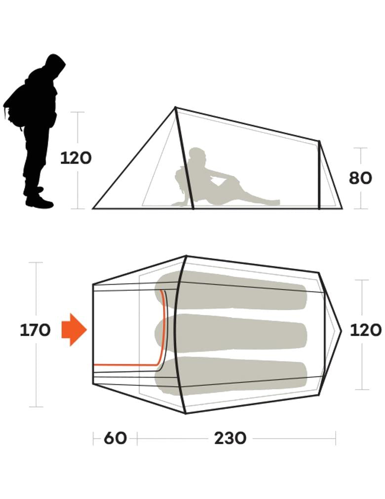 FERRINO SLING 3 TENDA 3 STAGIONI STRUTTURA DOME 3 STAGIONI LEGGERA DA VIAGGIO