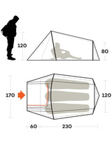 FERRINO SLING 3 TENDA 3 STAGIONI STRUTTURA DOME 3 STAGIONI LEGGERA DA VIAGGIO