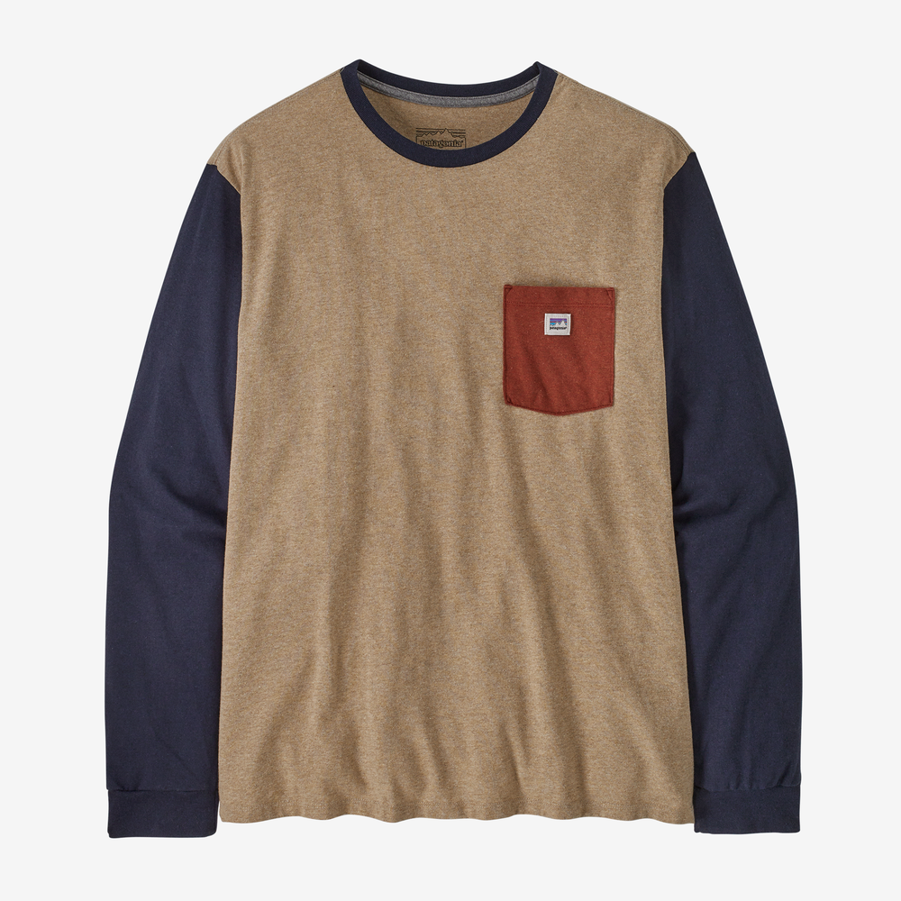 Patagonia - L/S Shop Sticker Pocket Responsibili-Tee