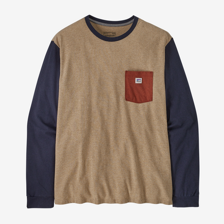 Patagonia L/S Shop Sticker Pocket Responsibili-Tee