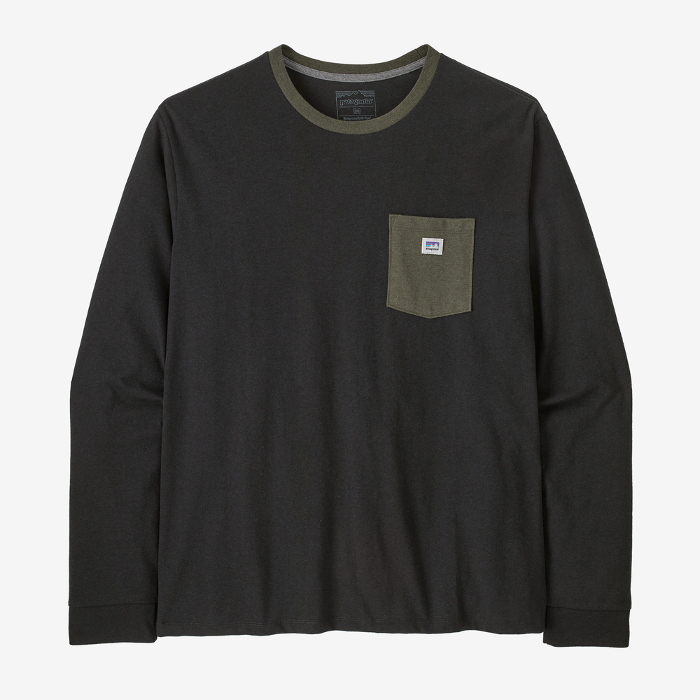 Patagonia - Men's L/S Shop Sticker Pocket Responsibili-Tee