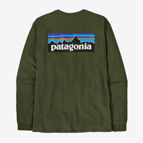 Patagonia Men's Long-Sleeved P-6 Logo Responsibili-Tee