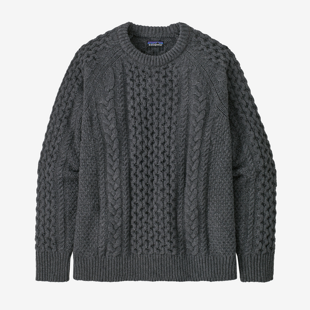 Patagonia - Recycled Wool-Blend Cable-Knit Crewneck Sweater