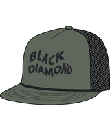 BLACK DIAMOND - FLAT BILL TRUCKER HAT