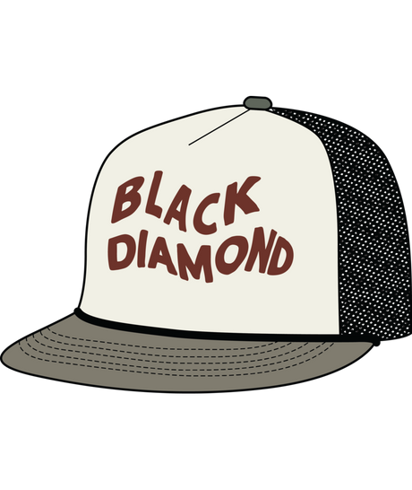BLACK DIAMOND - FLAT BILL TRUCKER HAT
