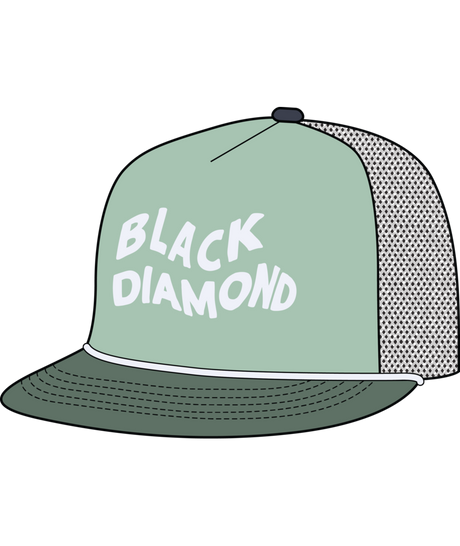 BLACK DIAMOND - FLAT BILL TRUCKER HAT