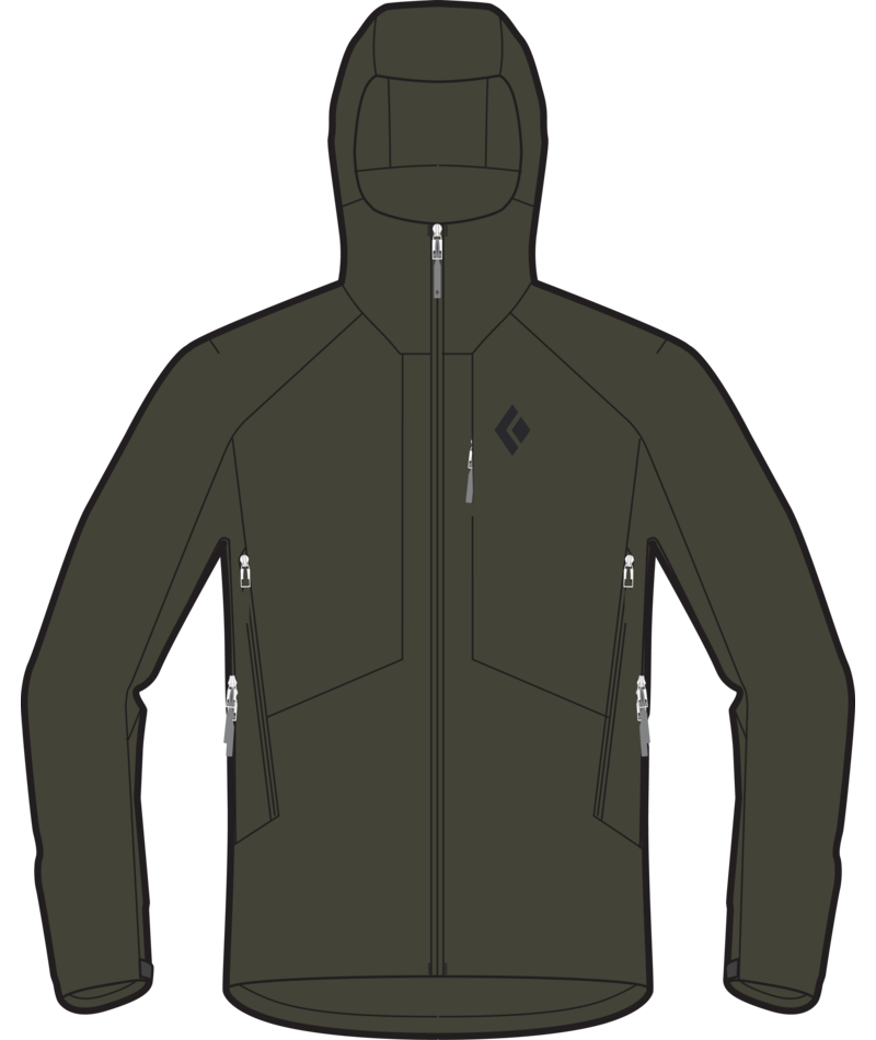 BLACK DIAMOND - M HIGHLINE STRETCH SHELL