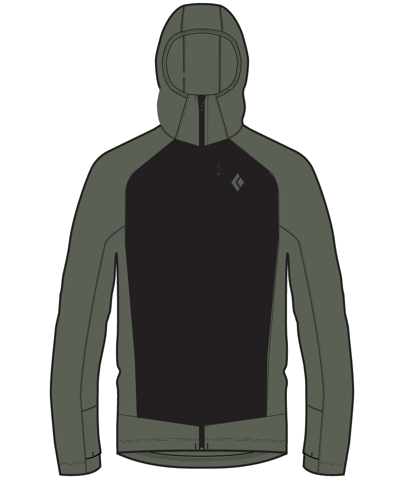 BLACK DIAMOND - M COEFFICIENT LT HYBRID HOODY