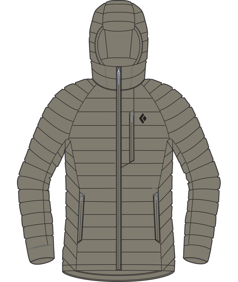 BLACK DIAMOND - W DEPLOY DOWN 1.0 HOODY
