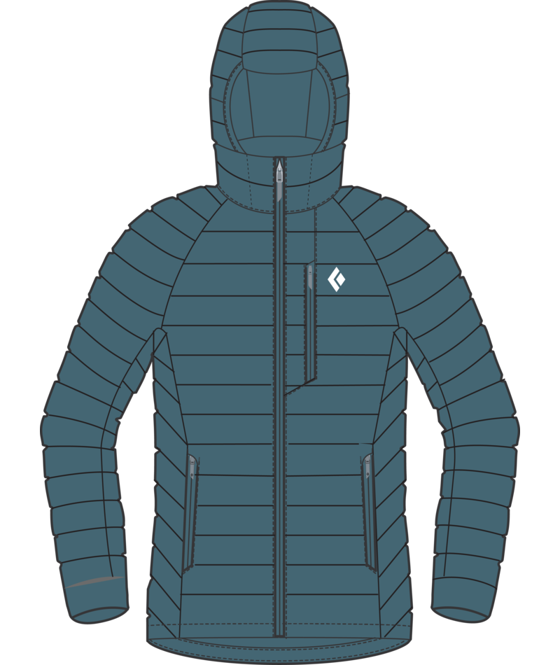 BLACK DIAMOND - W DEPLOY DOWN 1.0 HOODY