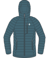 BLACK DIAMOND - W DEPLOY DOWN 1.0 HOODY