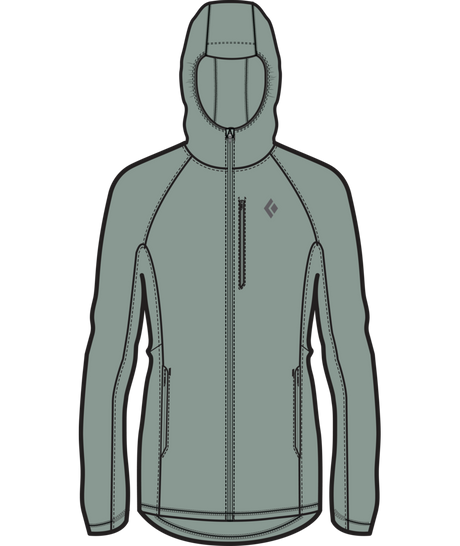 BLACK DIAMOND - W COEFFICIENT STORM FZ HOODY