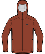 BLACK DIAMOND - M STRATALINE STRETCH SHELL