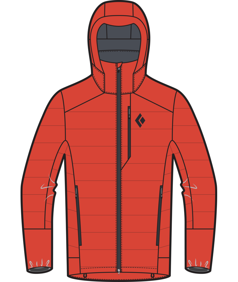BLACK DIAMOND - M MISSION DOWN 3000 M HOODY